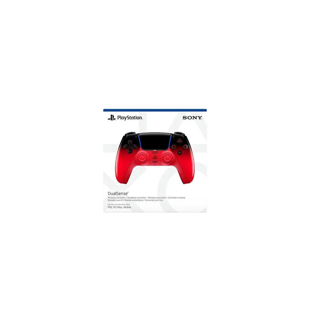 Manette sans fil DualSense PS5 de Sony Interactive Entertainment, Techno Red – jaquette 3 sur 5