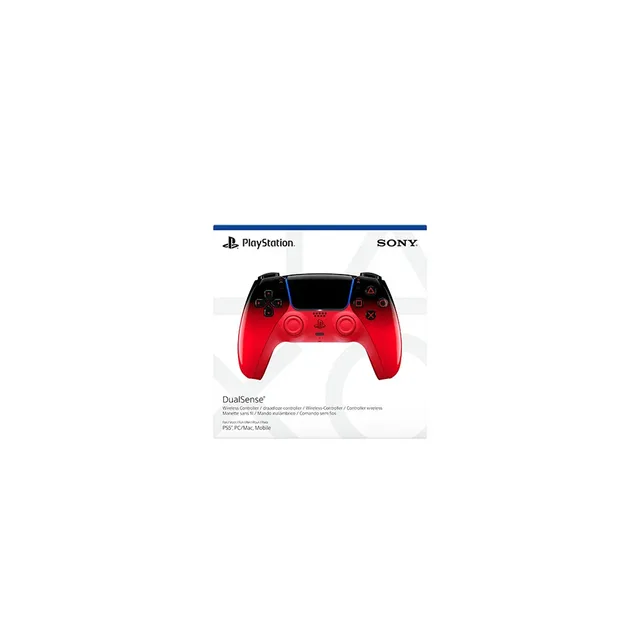 Manette sans fil DualSense PS5 de Sony Interactive Entertainment, Techno Red – jaquette 3 sur 5