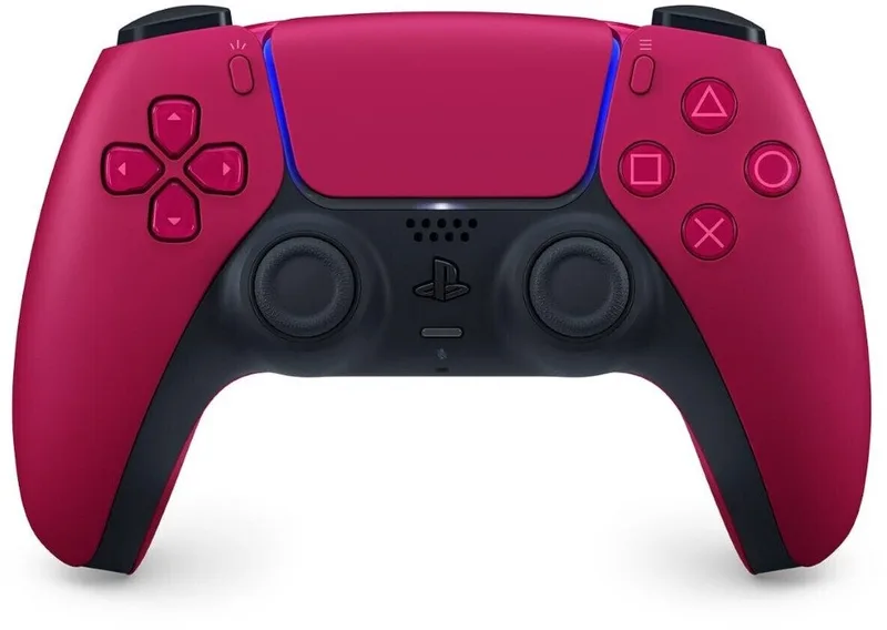 PS5 DualSense Wireless Controller Cosmic Red + SA DualSense Wireless-Controller (inkl. 2x Stickabdeckung/Schutz (Farbe zufällig) van Sony Interactive Entertainment, Rood – cover