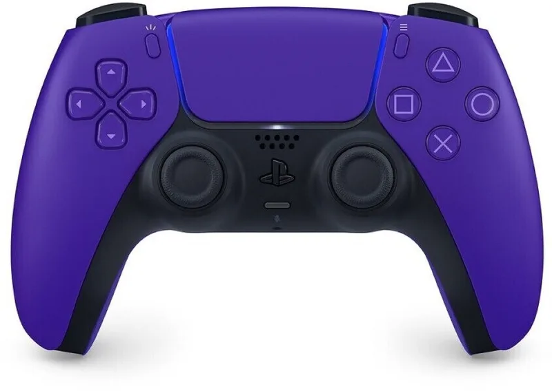 PS5 DualSense Wireless Controller Galactic Purple + SA DualSense Wireless-Controller (inkl. 2x Stickabdeckung/Schutz (Farbe zufällig) de Sony Interactive Entertainment, Violet – jaquette