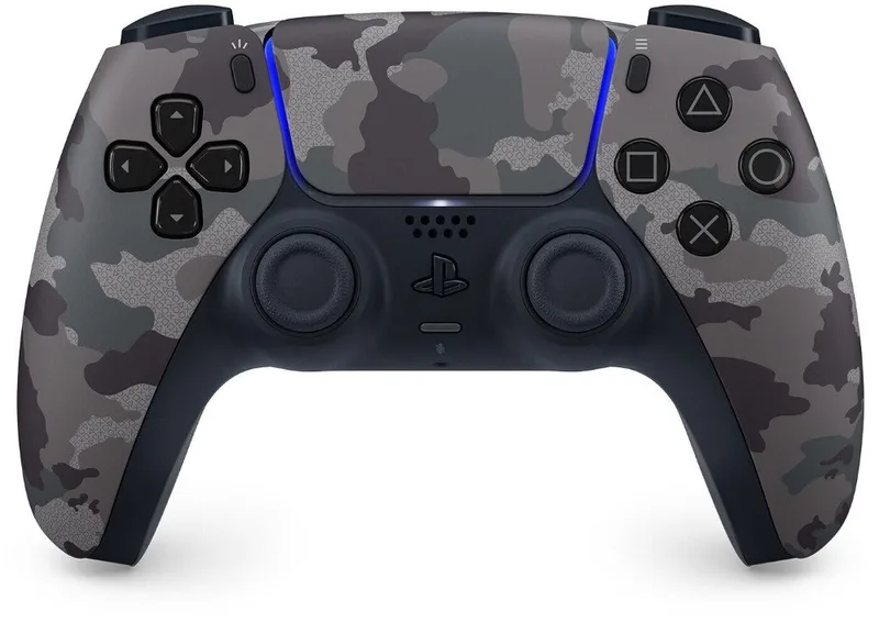 PS5 DualSense Wireless Controller Grey Camouflage + SA DualSense Wireless-Controller (inkl. 2x Stickabdeckung/Schutz (Farbe zufällig) de Sony Interactive Entertainment, Marron – jaquette