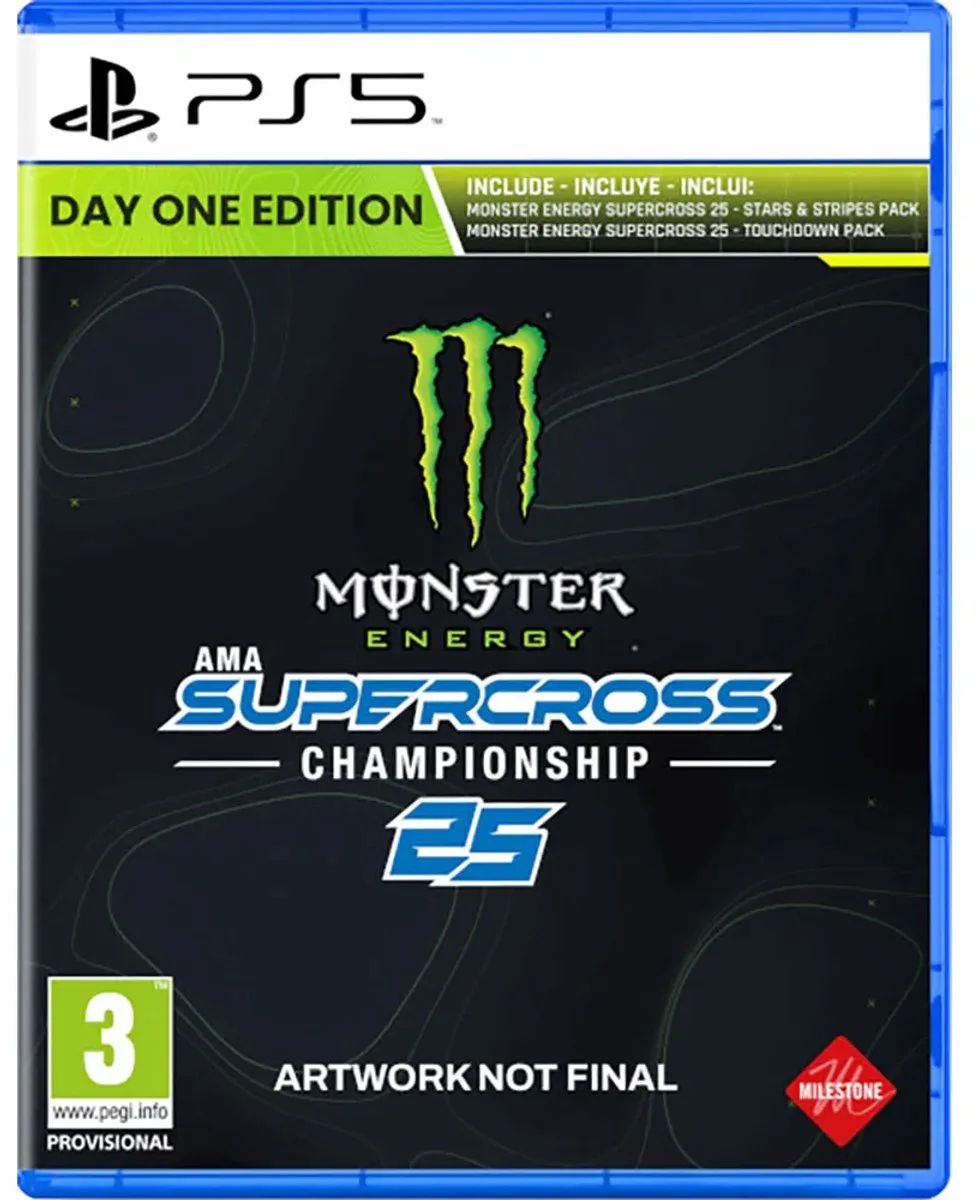 Ps5 Monster Energy Supercross 25 Transparant PAL van Sony Interactive Entertainment, PS5 – cover