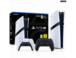 PS5 Pro Duo Bundle mit DualSense Midnight Black fra Sony Interactive Entertainment, Hvid, 2 TB – cover 1 af 2