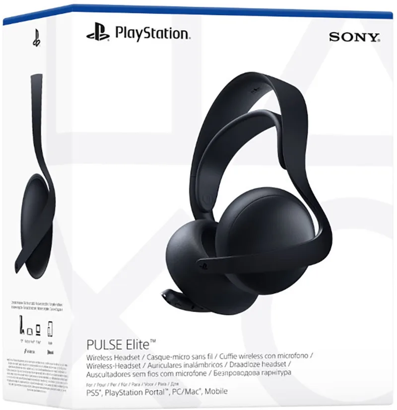 Pulse Elite - Draadloze Gaming Headset - PlayStation, Windows, Mobile van Sony Interactive Entertainment, Midnight Black – cover