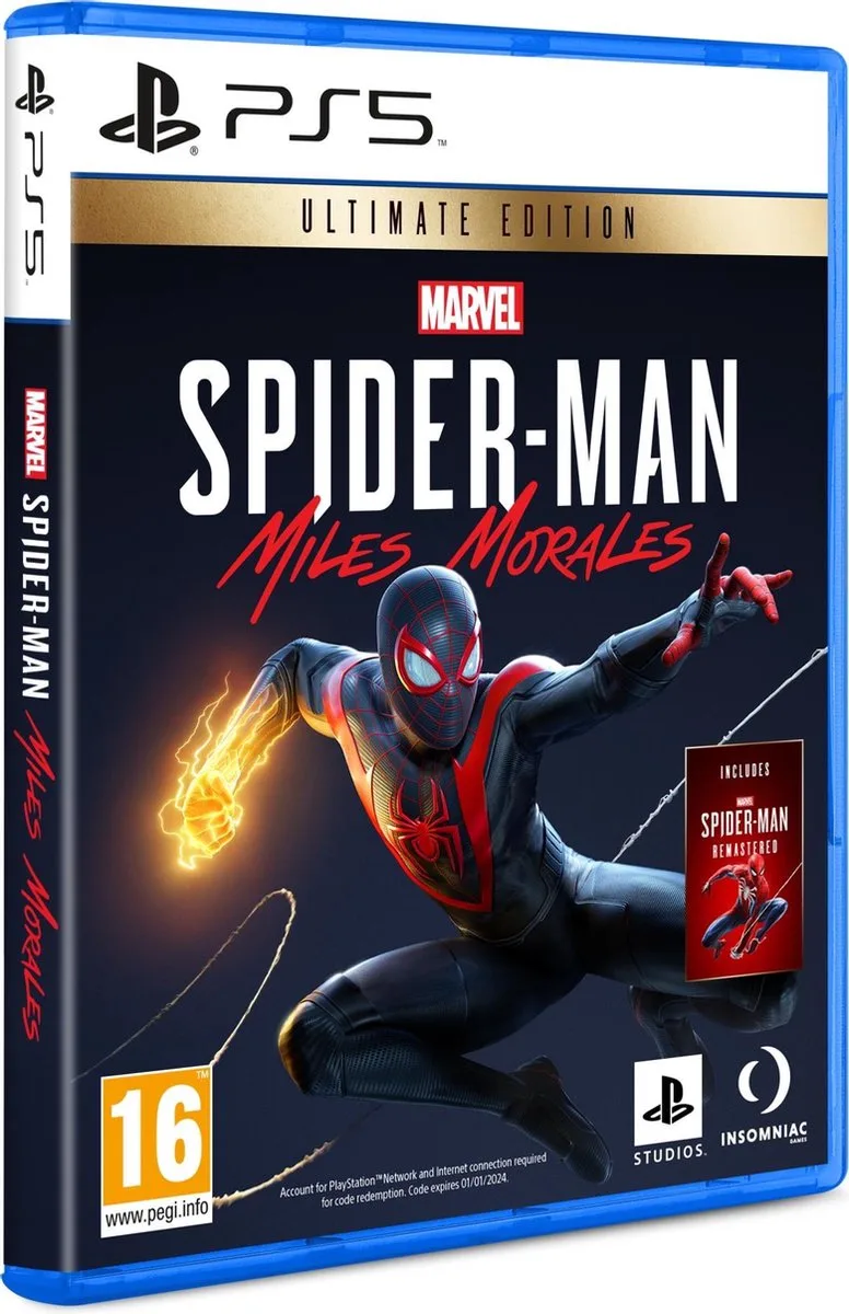 Spiderman: Miles Morales - Ultimate Edition de Sony Interactive Entertainment, PS5 – jaquette
