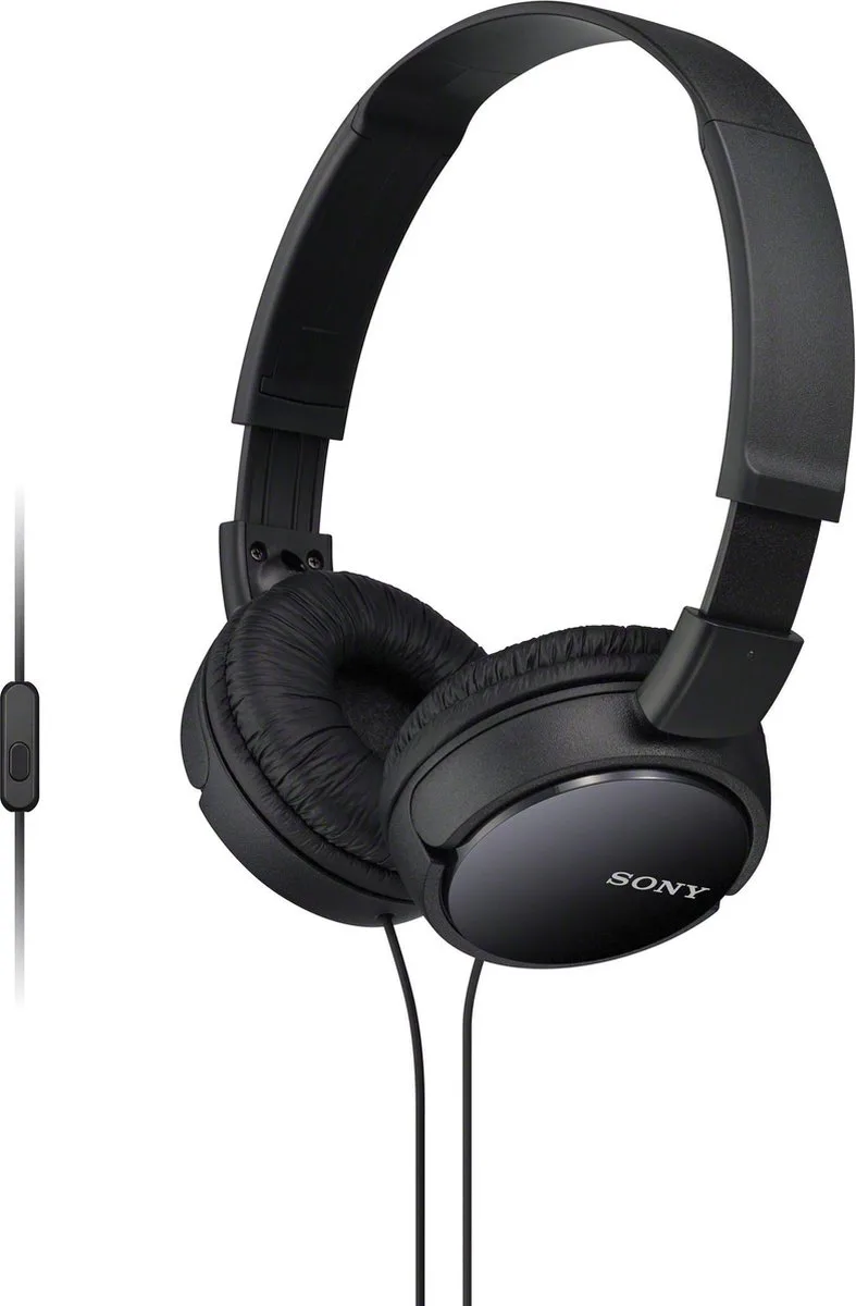 MDR-ZX110AP - On-ear koptelefoon van Sony, Zwart – cover