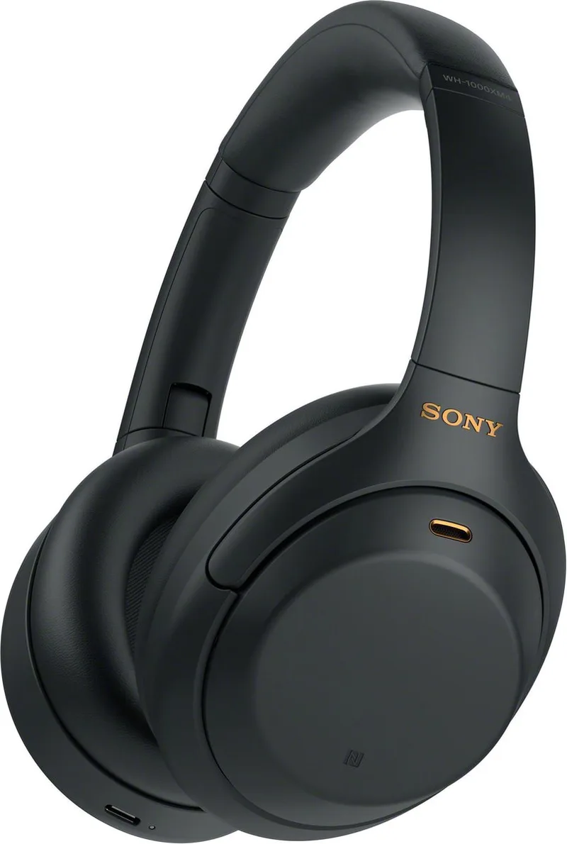 WH-1000XM4 - Draadloze over-ear koptelefoon met Noise Cancelling by Sony, Black – cover