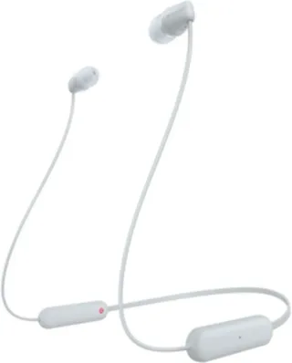 WI-C100 - Wireless In-ear Headphones - White de Sony, Blanc – jaquette 2 sur 2