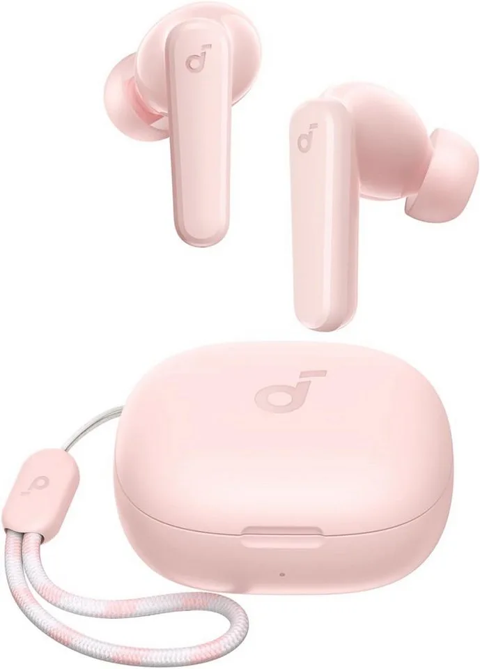 by Anker P20i Kabellose in-Ear Anpassbarer EQ, 30 Std. Spielzeit Bluetooth-Kopfhörer (Bluetooth 5.3 IPX5 wasserfest, 2 Mikros mit KI, einzeln verwendbar) by Soundcore, Pink – cover