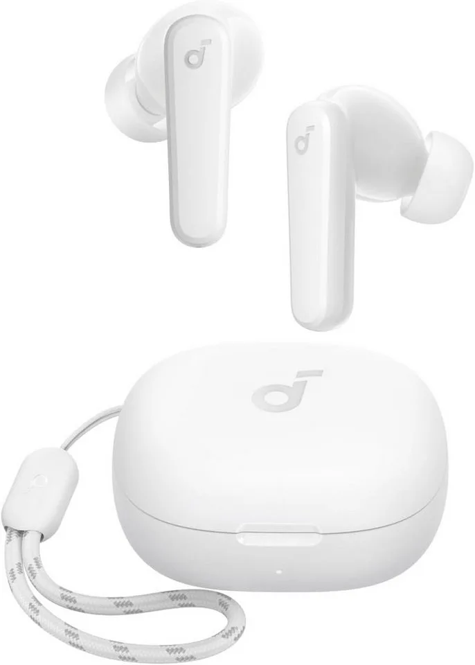 by Anker P20i Kabellose in-Ear Anpassbarer EQ, 30 Std. Spielzeit Bluetooth-Kopfhörer (Bluetooth 5.3 IPX5 wasserfest, 2 Mikros mit KI, einzeln verwendbar) van Soundcore, Wit – cover