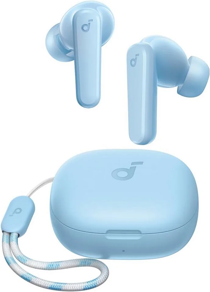 by Anker P20i Kabellose in-Ear Anpassbarer EQ, 30 Std. Spielzeit Bluetooth-Kopfhörer (Bluetooth 5.3 IPX5 wasserfest, 2 Mikros mit KI, einzeln verwendbar) van Soundcore, Blauw – cover