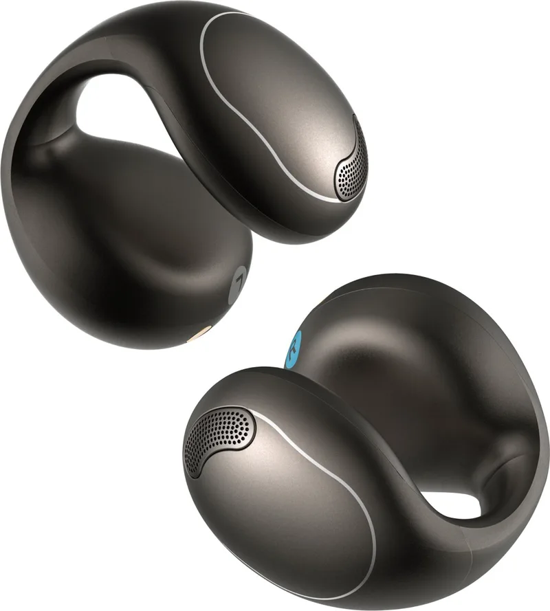 C40i by Anker - Draadloze Open-Ear Oordopjes - Earbuds - Clip-on - Flexibel joint design - Knopbediening - Lichtgewicht comfort - Stabiele pasvorm met bevestigbare grips - Uitgebreide drivers voor een helder geluid. van Soundcore, Zwart – cover