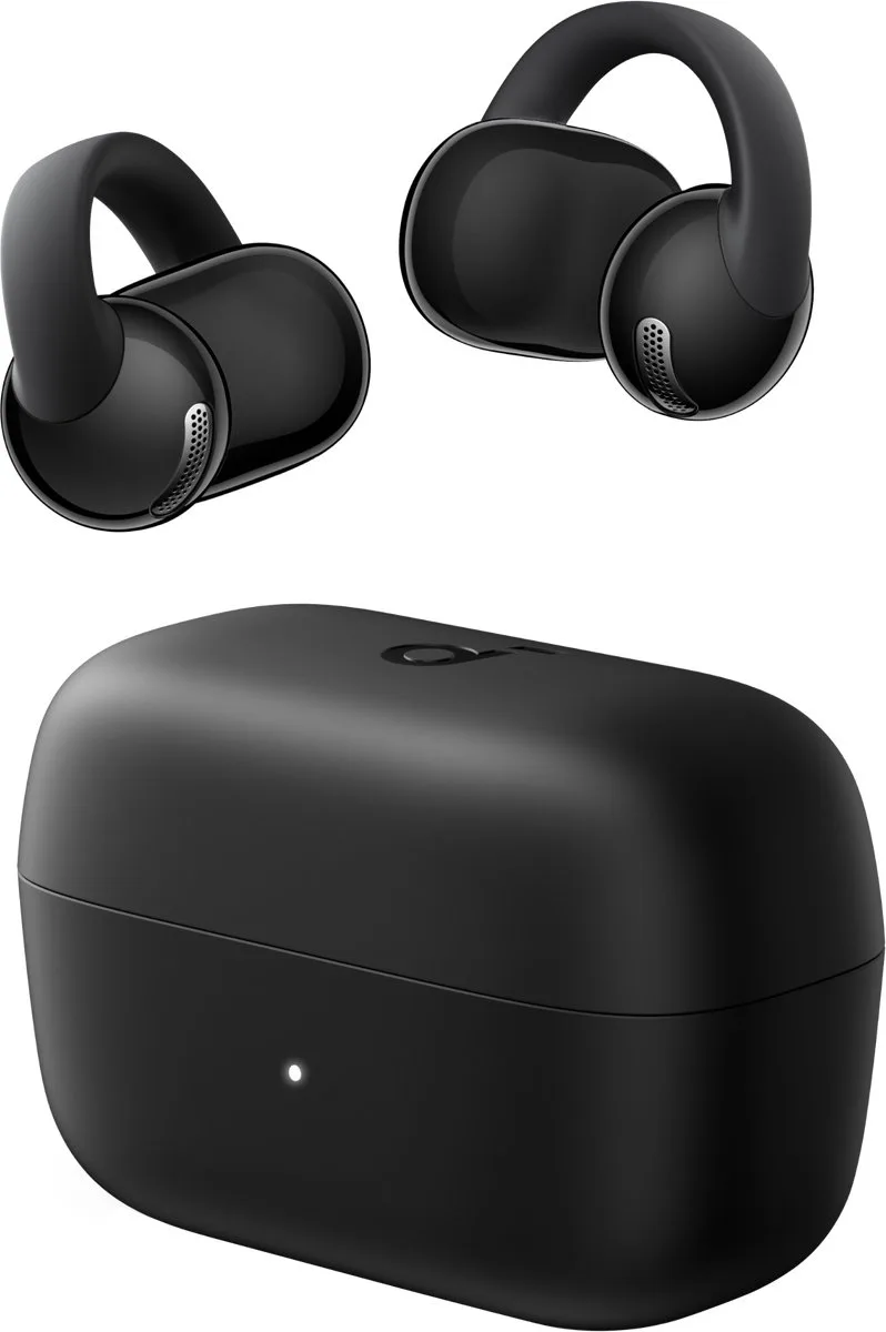 C50i by Anker - Open-Ear Oordopjes - Clip-On Earbuds - Comfortabel FlexiClip-design - 12mm Drivers - AI Heldere Oproepen - 28U Speeltijd - Secure Fit - Hi-Res - IP55 - Bluetooth 6.0 van Soundcore, Zwart – cover