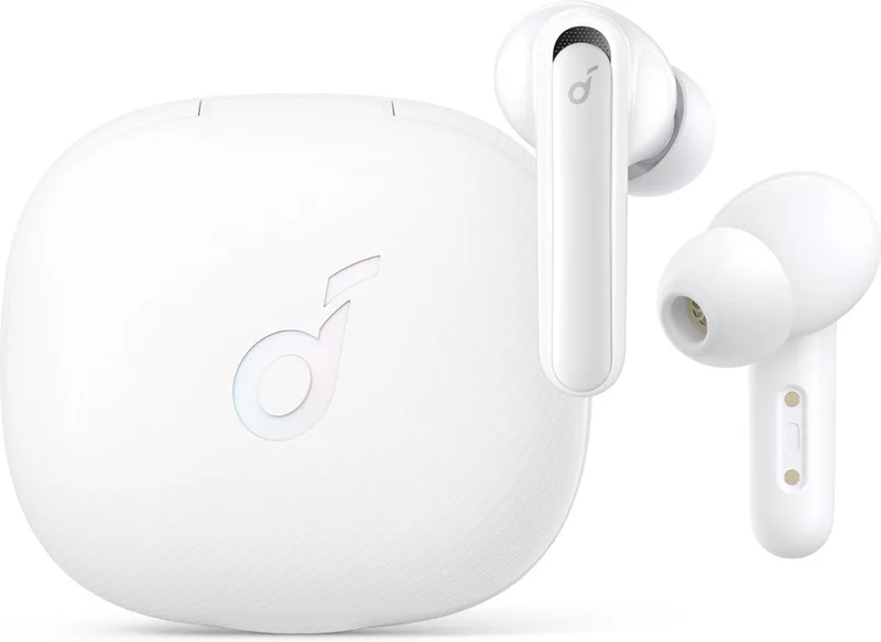 Life Note 3 Witte draadloze oordopjes, Multi Mode Active Noise Cancelling, IPX5 waterdicht by Soundcore, White – cover
