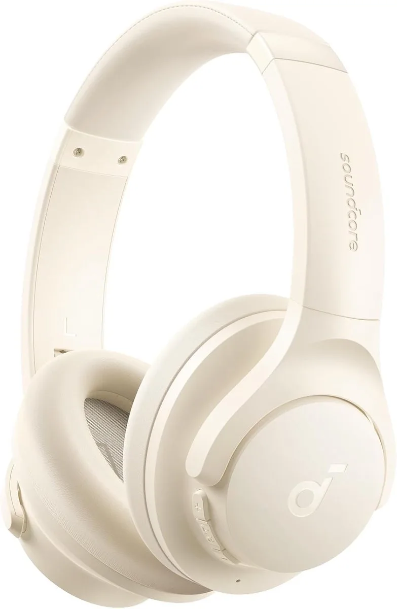 Q20i Bluetooth-hoofdtelefoon met actieve ruisonderdrukking en hybride hoofdtelefoon - Draadloos - 40 uur ANC - Hi-Res audio - Krachtige bas - Gepersonaliseerd met app - Transparantiemodus van Soundcore, Wit – cover