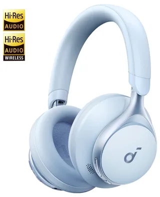 Space One - Draadloze Headset - Noise Cancelling de Soundcore, Bleu – jaquette 2 sur 2