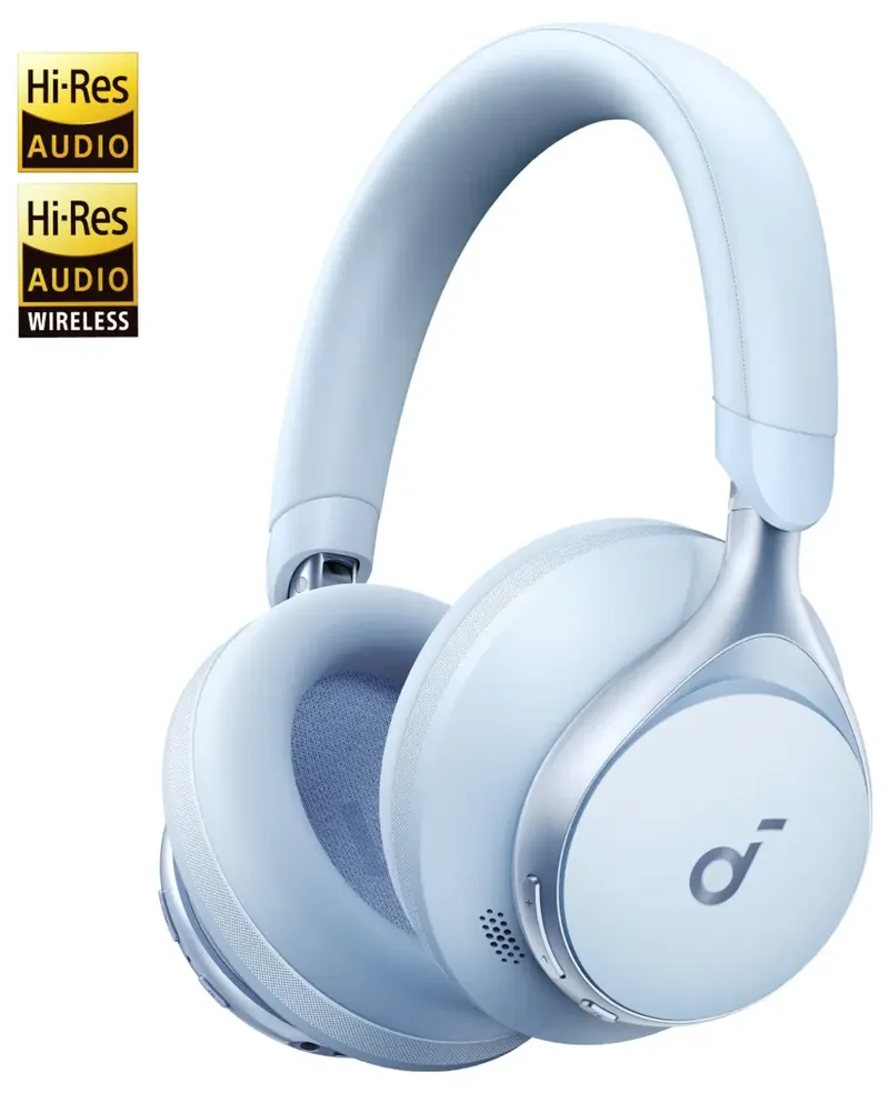 Space One - Draadloze Headset - Noise Cancelling de Soundcore, Bleu – jaquette 2 sur 2