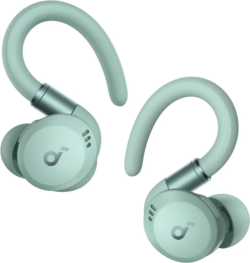 Sport X20 ANC - Draadloze Oordopjes met Oorhaken - Groen van Soundcore, Groen – cover