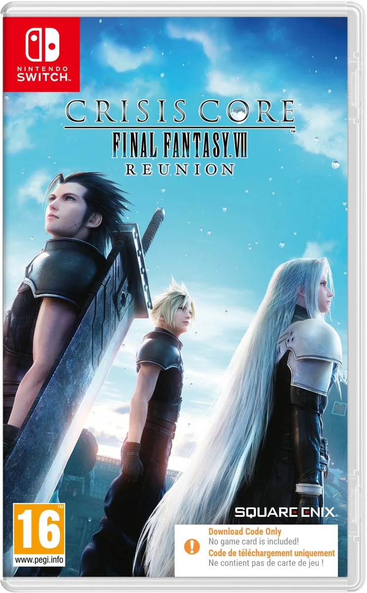 CRISIS CORE: Final Fantasy VII REUNION - Switch - Code in box van Square Enix, Nintendo Switch – cover