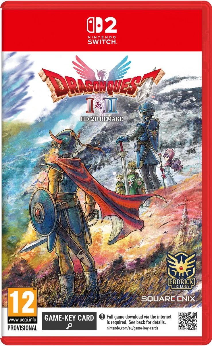 Dragon Quest I & II HD-2D Remake de Square Enix, Nintendo Switch 2 – jaquette