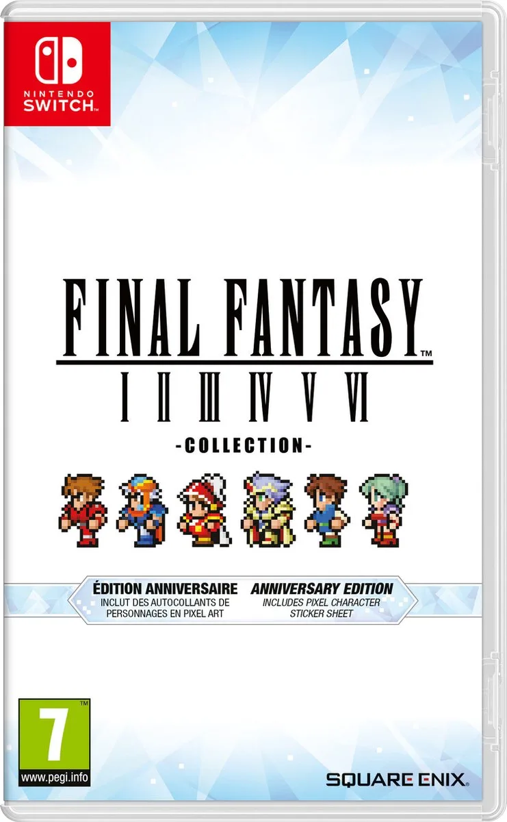 Final Fantasy I-VI - Anniversary Edition van Square Enix, Nintendo Switch – cover