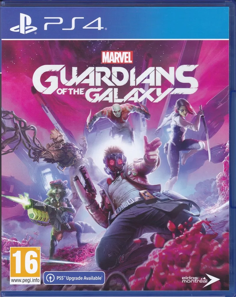 Marvel Guardians Of The Galaxy PS4 van Square Enix, PS5 – cover