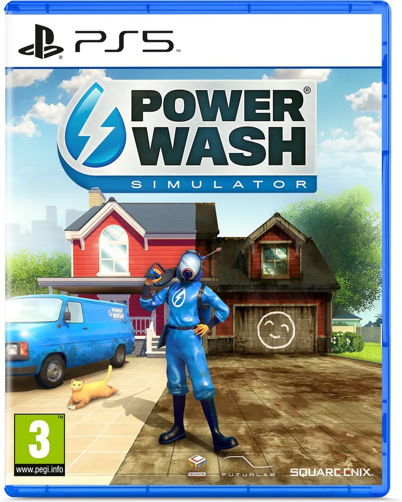 PowerWash Simulator de Square Enix, PS5 – jaquette