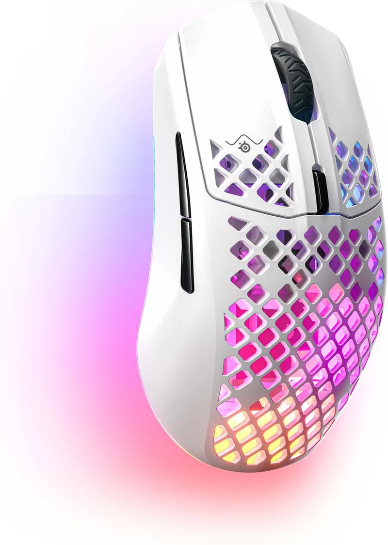 Aerox 3 2022 Edition - Draadloze Gaming Muis - Wit de SteelSeries, Wit Draadloos – jaquette