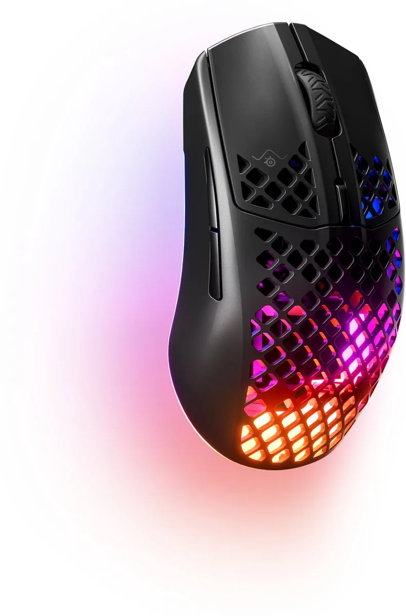 Aerox 3 2022 Edition Draadloze Gaming Muis - Zwart de SteelSeries, Zwart Draadloos – jaquette