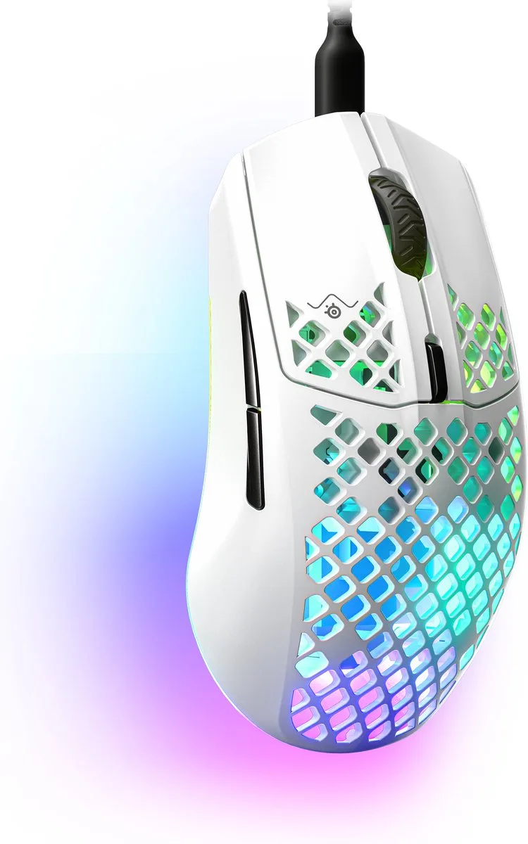 Aerox 3 Gaming Muis 2022 Edition - Wit de SteelSeries, Wit Bedraad – jaquette