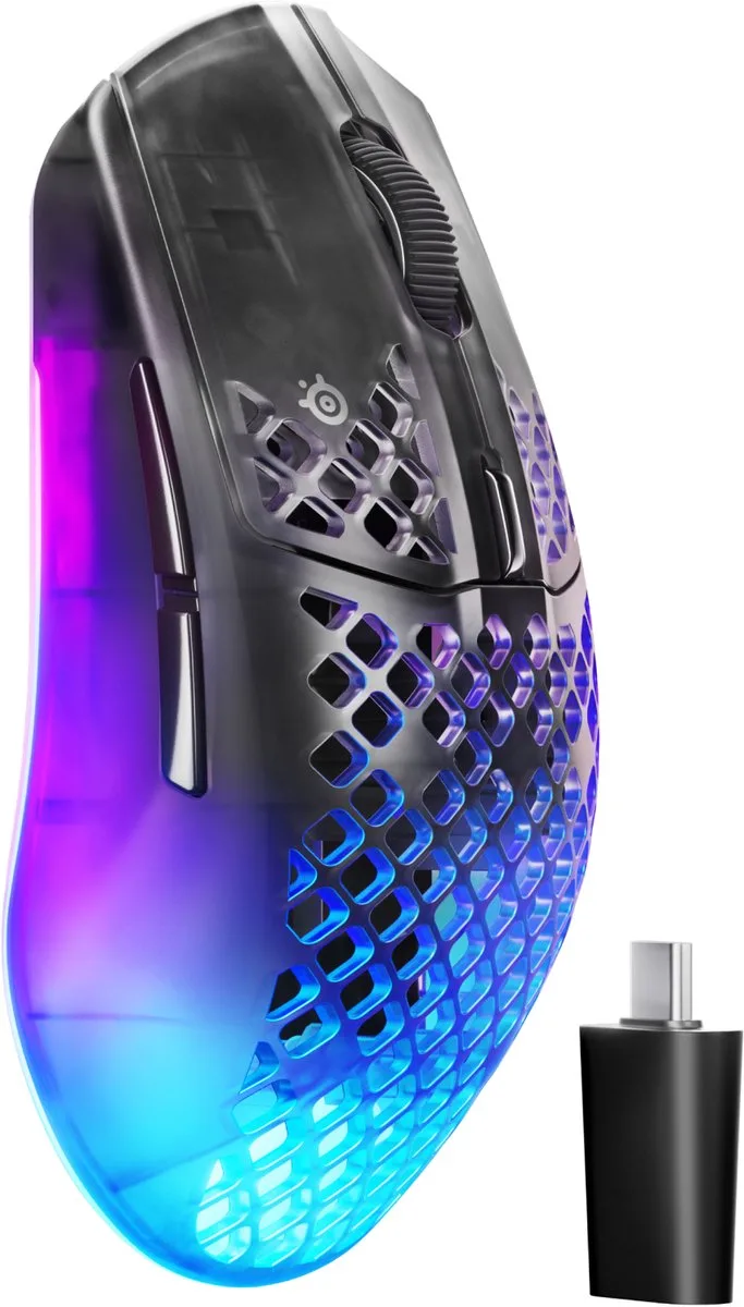 Aerox 3 Wireless Gen 2 - Draadloze Gaming Muis - 4000 Hz Polling Rate - Shadow/Zwart by SteelSeries, Gen 2 Shadow, Zwart Draadloos – cover