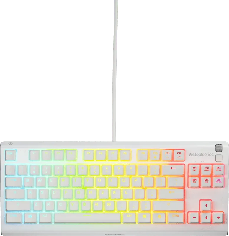 Apex 3 TKL Gaming Toetsenbord Qwerty Wit van SteelSeries, US – cover