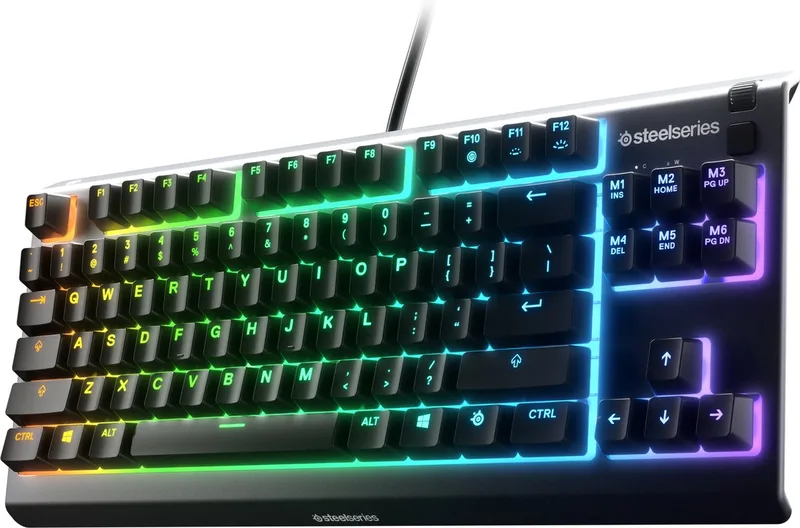 Apex 3 TKL - Gaming Toetsenbord - RGB - IP32 Waterbestendig - US Layout by SteelSeries, Black, US – cover
