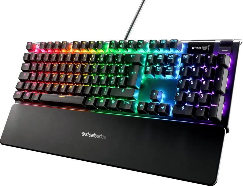 Apex 5 - Hybrid Mechanisch Gaming Toetsenbord - FR AZERTY de SteelSeries, Noir, FR – jaquette