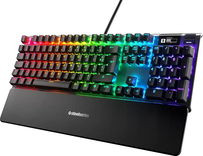 Apex Pro - Mechanisch Gaming Toetsenbord Aanpasbare Omnipoint switches – OLED display - RGB van SteelSeries, Zwart, AZERTY – cover