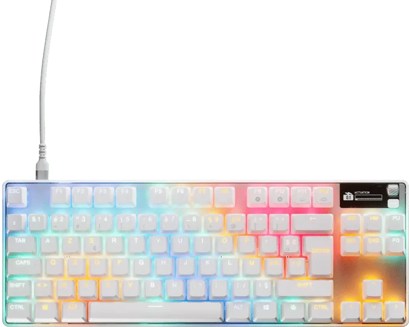 Apex Pro TKL Gen 3 Gaming Toetsenbord Azerty Wit by SteelSeries, AZERTY – cover