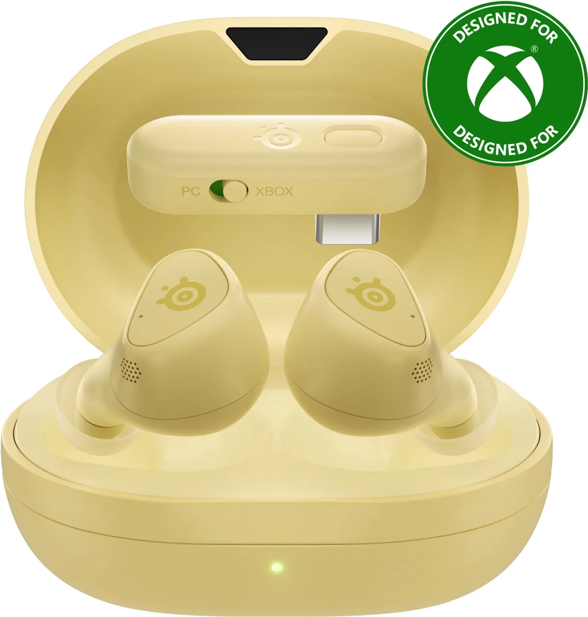 Arctis GameBuds - Draadloze Gaming Oordopjes - 2.4 GHz & Bluetooth - Xbox, PC & Mobiel fra SteelSeries, Yuzu – cover