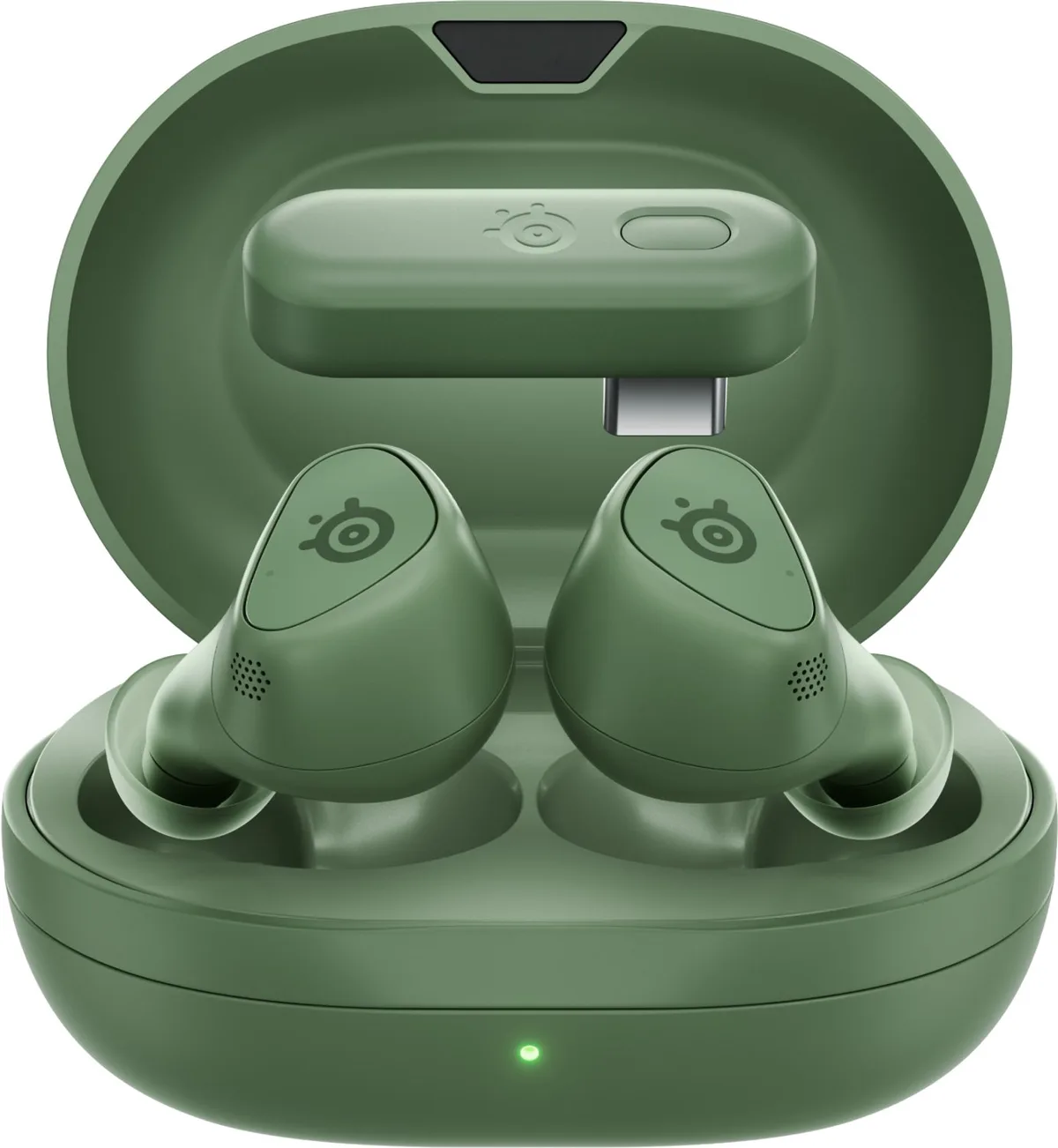 Arctis GameBuds - Draadloze Gaming Oordopjes - 2.4 GHz & Bluetooth - PS5, PC & Mobiel fra SteelSeries, Matcha – cover