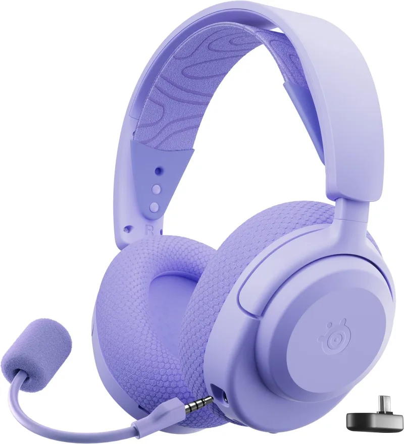 Arctis Nova 3 Wireless - Draadloze Gaming Headset - PC, Switch, Mobiel - Lavender van SteelSeries, Lavendel – cover