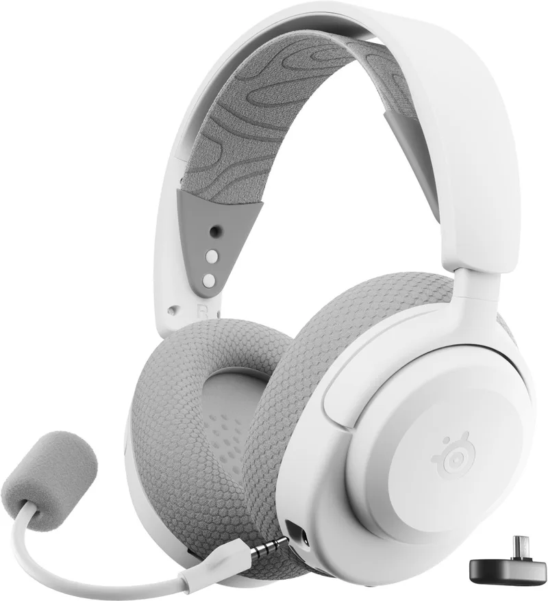 Arctis Nova 3 Wireless - Draadloze Gaming Headset - PC, Switch, Mobiel by SteelSeries, White – cover