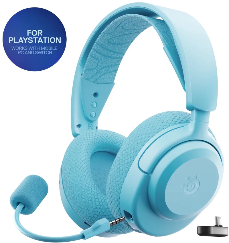 Arctis Nova 3P Wireless - Draadloze Gaming Headset - PlayStation by SteelSeries, Aqua – cover