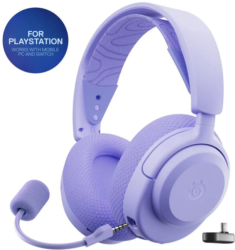 Arctis Nova 3P Wireless - Draadloze Gaming Headset - PlayStation - Lavender de SteelSeries, Lavendel – jaquette