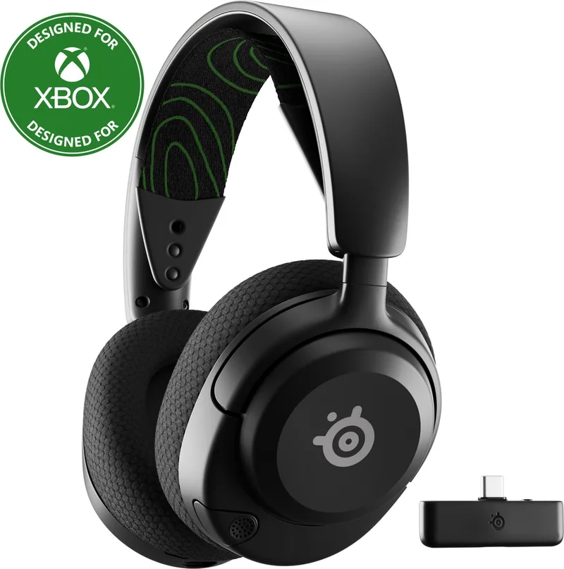 Arctis Nova 5X Wireless - Draadloze Gaming Headset - 60 uur accuduur - Xbox, PlayStation, PC, Switch & Mobiel de SteelSeries, Noir – jaquette