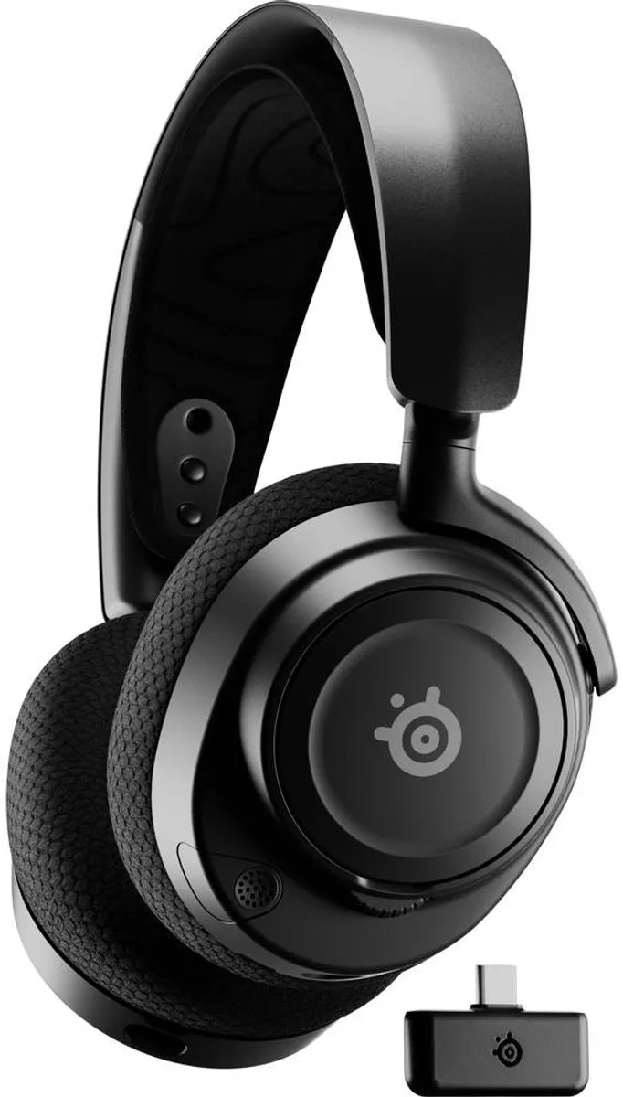 Arctis Nova 7 - Draadloze Gaming Headset - PS4/PS5, PC & Nintendo Switch fra SteelSeries, Sort – cover