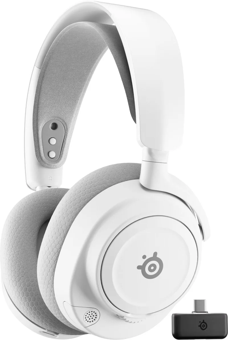 Arctis Nova 7 Gen 2 - Draadloze Gaming Headset - 50 uur accuduur - PC, PlayStation, Switch & Mobiel van SteelSeries, Wit – cover