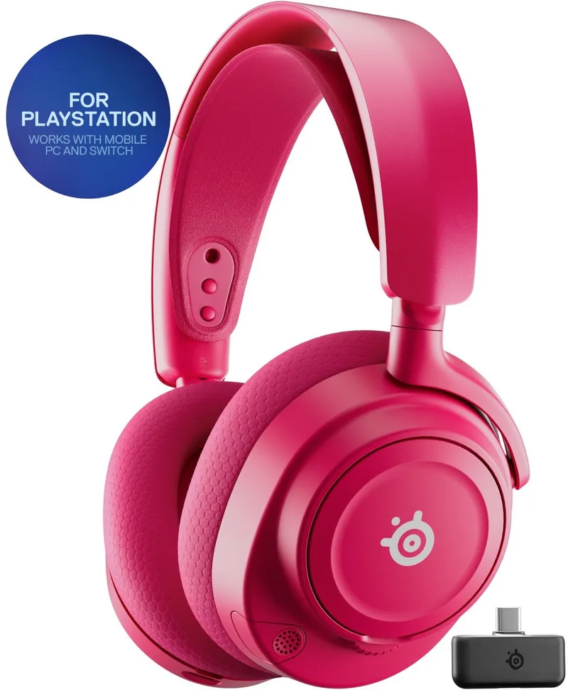 Arctis Nova 7P Gen 2 - Draadloze Gaming Headset - PlayStation 4 & 5 van SteelSeries, Magenta – cover