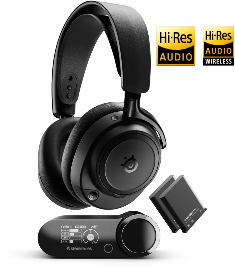 Arctis Nova Elite - Hi-Res Wireless Certified Gaming Headset - PC, PlayStation, Xbox & Switch van SteelSeries, Zwart – cover