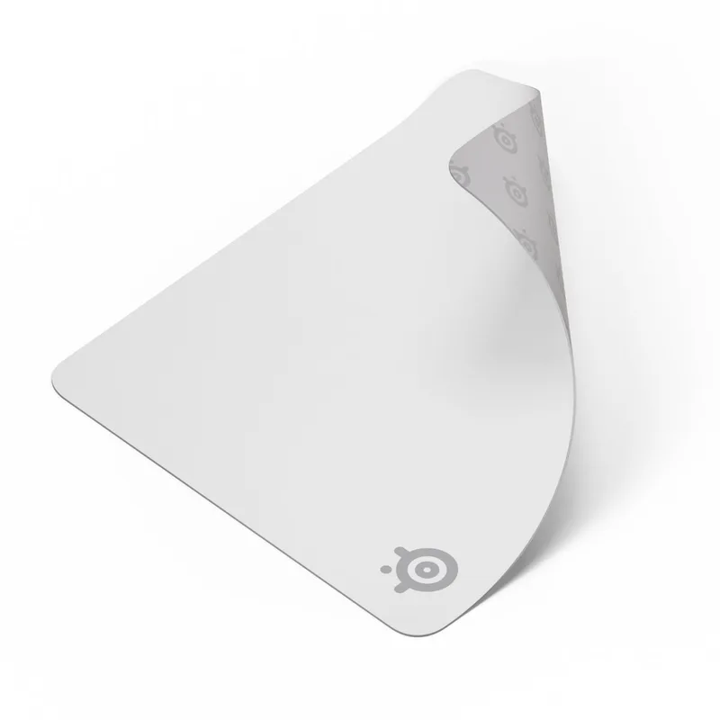 QcK Large Gaming Mousepad — 45 cm x 40 cm — White van SteelSeries, Wit – cover