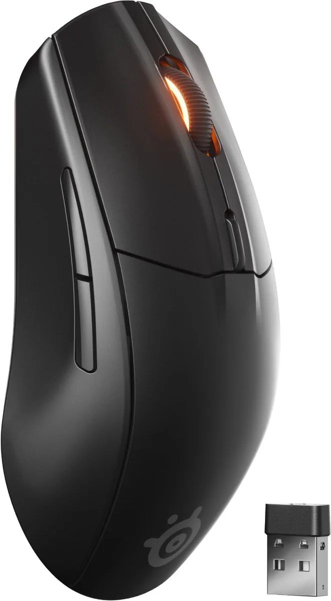 Rival 3 Wireless Gen 2 - Draadloze Gaming Muis - 200 uur Batterijduur - Zwart van SteelSeries, Zwart Draadloos – cover