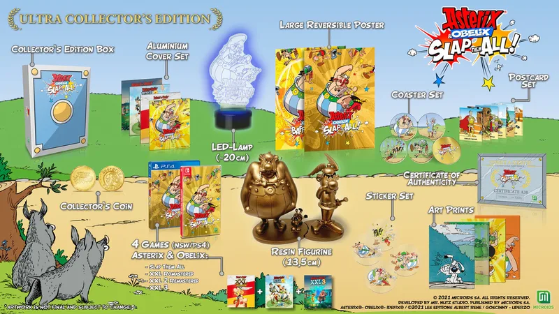 Asterix & Obelix Slap Them All! Ultra Collector's Edition (Strictly Limited) van Strictly Limited Games, Nintendo Switch – cover